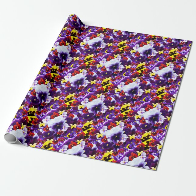 Pansy Celebration, Geschenkpapier (Ungerollt)