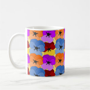Pansy Collage Kaffeetasse