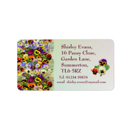 Pansy Display ~ Label # 6 Adressaufkleber