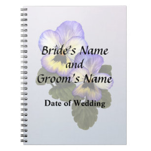 Pansy Duo Hochzeitsprodukte Notizblock