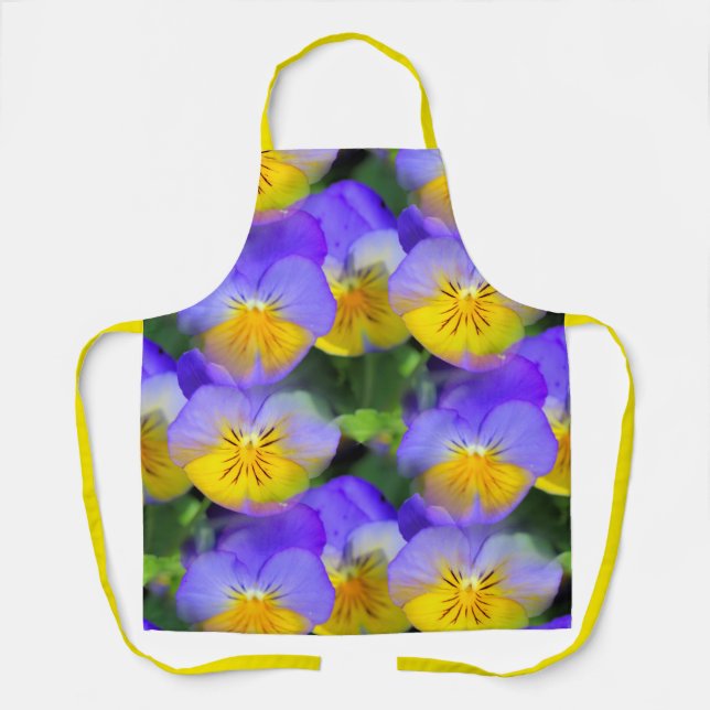 Pansy Echoes Schürze (Vorderseite)