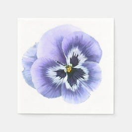 Pansy Face Lila Serviette