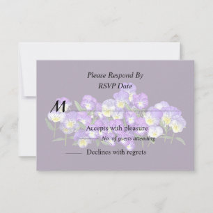 Pansy Family Wiedersehen RSVP Karte