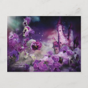 Pansy Fantasy Art Postcard Postkarte