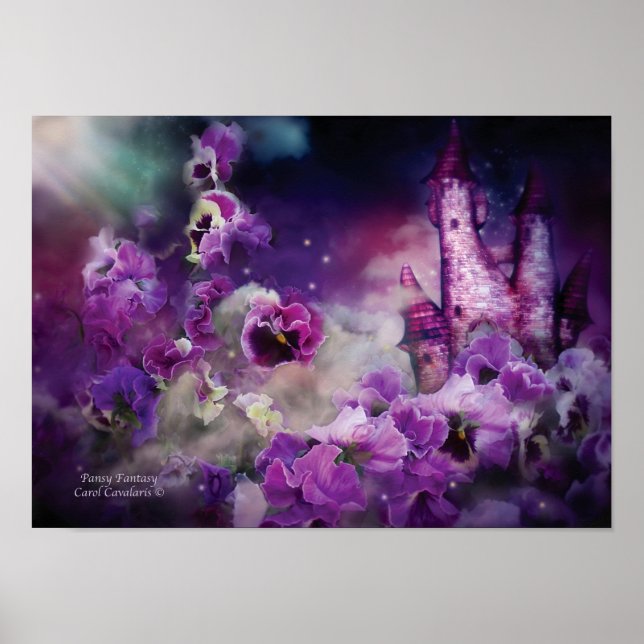 Pansy Fantasy Art Poster/Print Poster (Vorne)