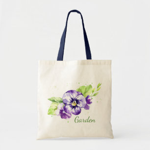 Pansy Floral Tragetasche