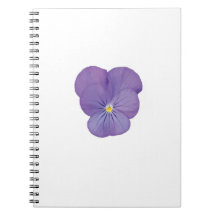 Pansy Focus Floral Notebook