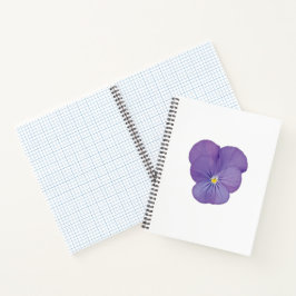 Pansy Focus Floral Notebook Notizbuch