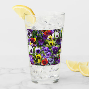 Pansy Foto Collage: Kaleidoskop der blühenden Schö Glas