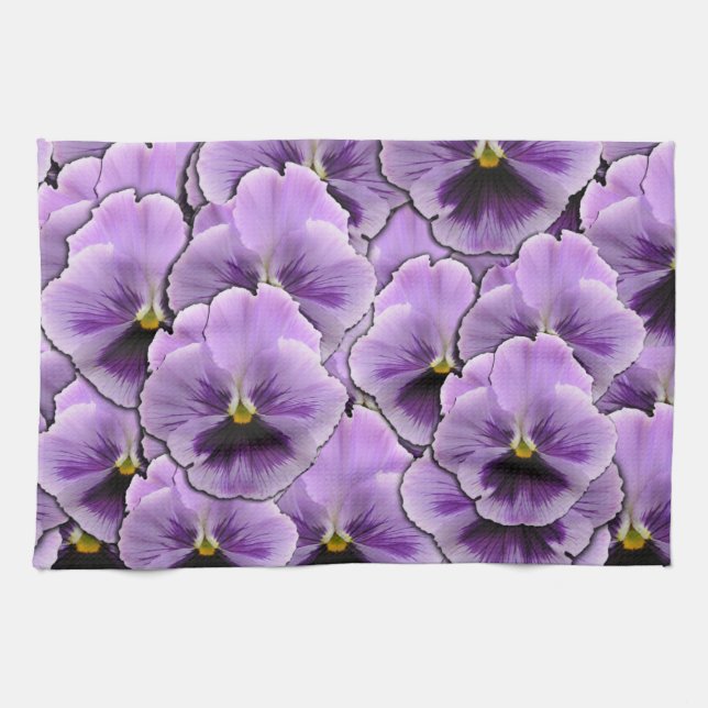 Pansy Garden Geschirrtuch (Horizontal)