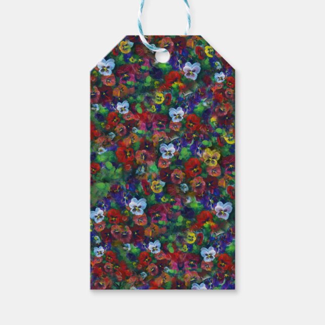 Pansy-Geschenketikett Geschenkanhänger (Vorderseite)
