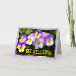 Pansy ~ Get Well Card Karte