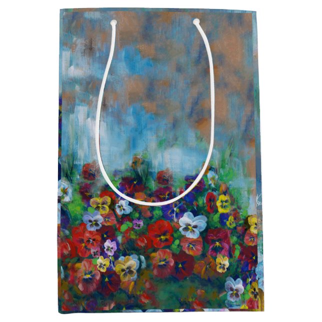 Pansy Gift Bag Mittlere Geschenktüte (Vorderseite)