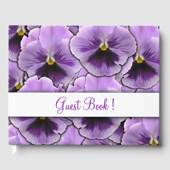 Pansy Guest Book Gästebuch (Vorderseite)