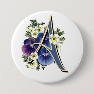 Pansy-Initiale - A Button