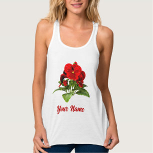 Pansy Lover Floral Personalisiert Custom Tank Top