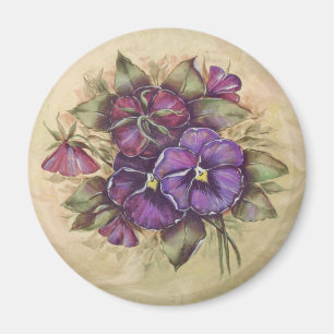 Pansy-Magnet Magnet
