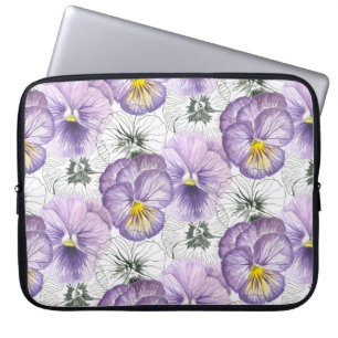 Pansy-Muster Laptopschutzhülle