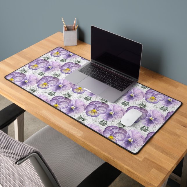 Pansy-Muster Schreibtischunterlage (Büro 2)