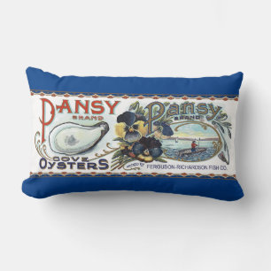 Pansy Oysters Lumbar Pillow Lendenkissen
