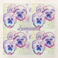 Pansy Panies Purple Flowers