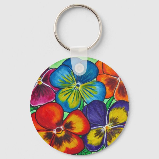 Pansy Parade Key Chain Schlüsselanhänger (Vorderseite)