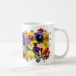 Pansy Patchwork Kaffeetasse