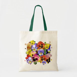 Pansy Patchwork Tragetasche