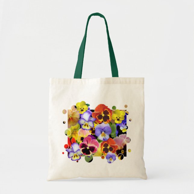 Pansy Patchwork Tragetasche (Vorne)