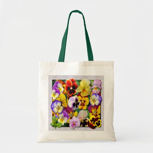 Pansy Patchwork Tragetasche (Vorne)