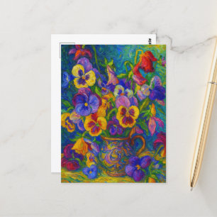 Pansy Postcard Postkarte