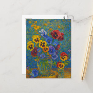 Pansy Postcard Postkarte