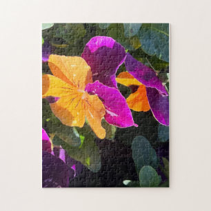 Pansy Puzzle Orange und Lila