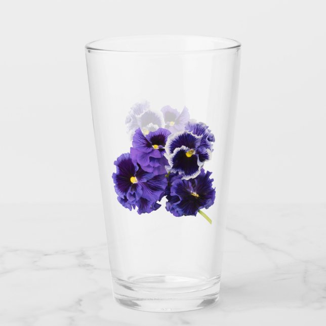 Pansy-Trinkglas Glas (Vorderseite)