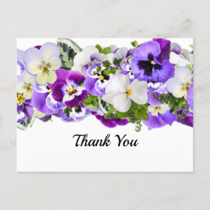 Pansy Vielen Dank Postcard Postkarte