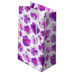 Pansy Viola lila weiße Kleine Geschenktüte