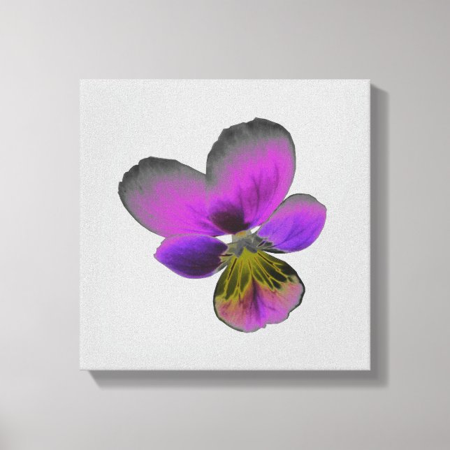 Pansy Wild Dark Lila Canvas Print Leinwanddruck (Vorderseite)