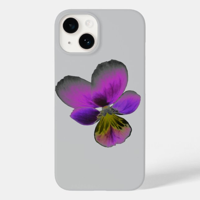 Pansy Wild Dark Lila Case-Mate iPhone Hülle (Rückseite)