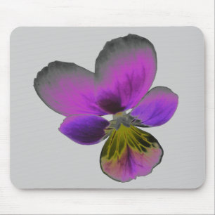 Pansy Wild Dark Lila Mousepad