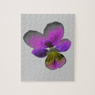 Pansy Wild Dark Lila Puzzle