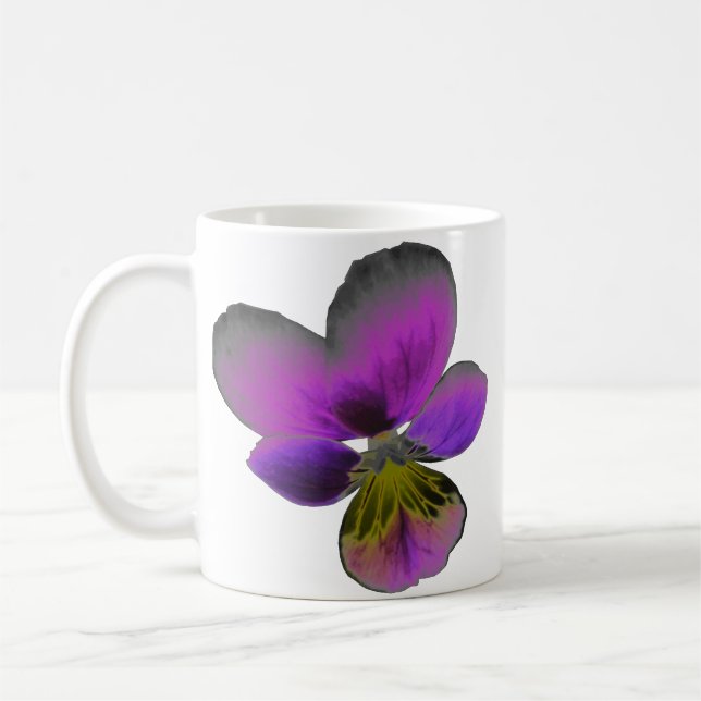 Pansy Wild Dark Lila Tasse (Links)