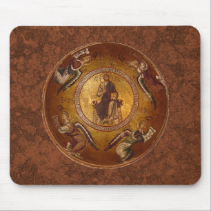 Pantakrator christliche Ikone von Jesus Christus Mousepad