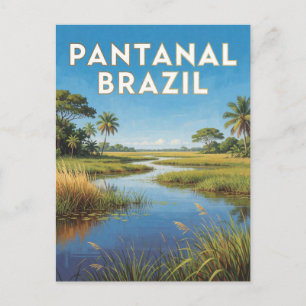 Pantanal Brasilien Feuchtlandschaft Landschaft Postkarte