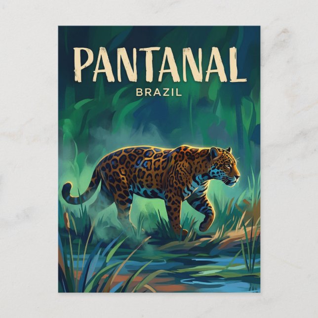 Pantanal Brasilien Postkarte (Vorderseite)