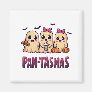 Pantasmas Funny Ghost Groovy Retro Halloween Magnet