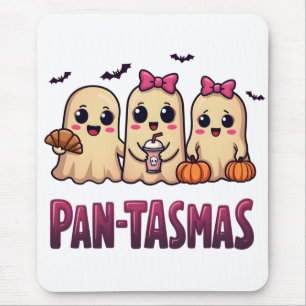 Pantasmas Funny Ghost Groovy Retro Halloween Mousepad