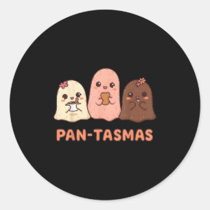 Pantasmas Ghost Funny Soky Conchas Mexican Hallowe Runder Aufkleber