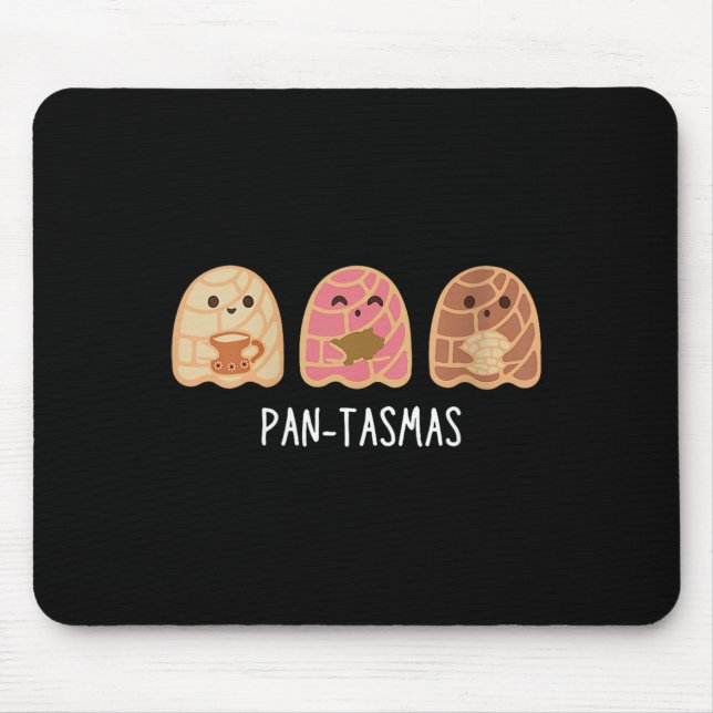 Pantasmas Ghost Funny Spooky Conchas Mexican Ghost Mousepad (Vorne)