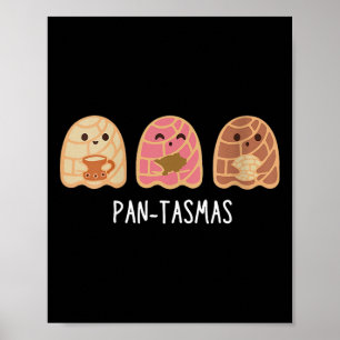 Pantasmas Ghost Funny Spooky Conchas Mexican Ghost Poster