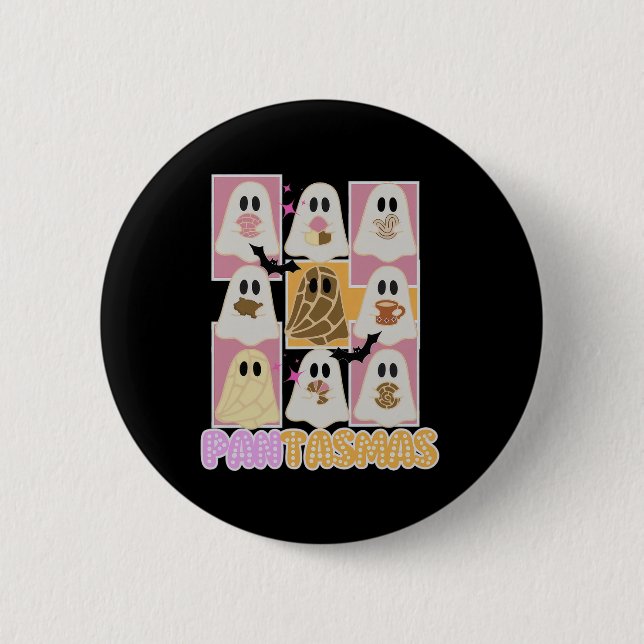 Pantasmas Pan Dulce Ghost Spanisch Mexikanisches H Button (Vorderseite)